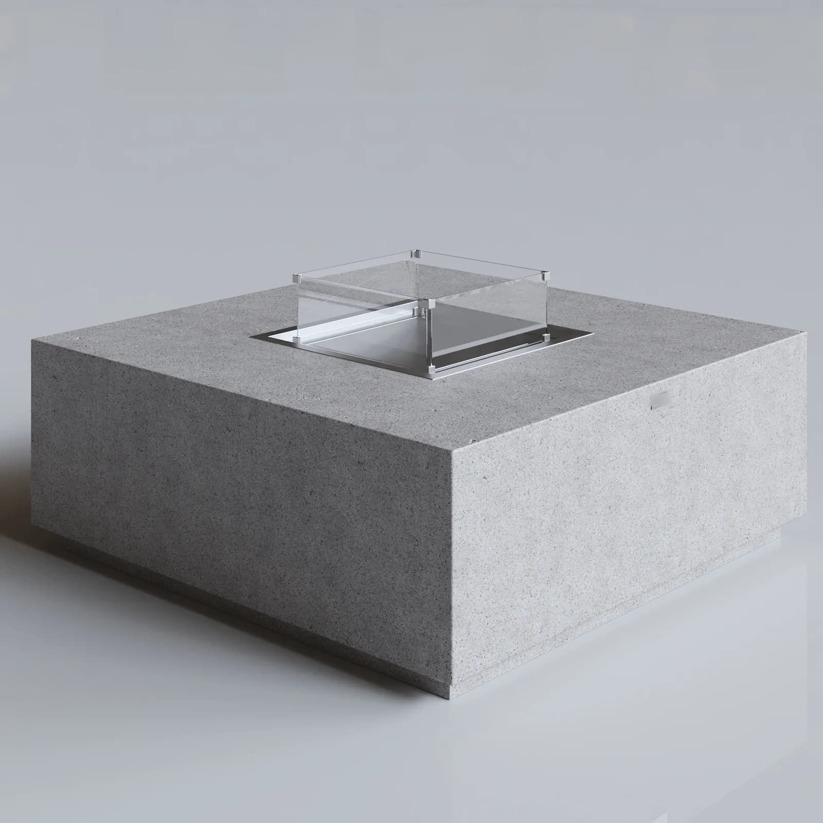KÜLÇE Beton Ateş Çukuru Bahçe Şöminesi - Gri renk, XL ölçü
