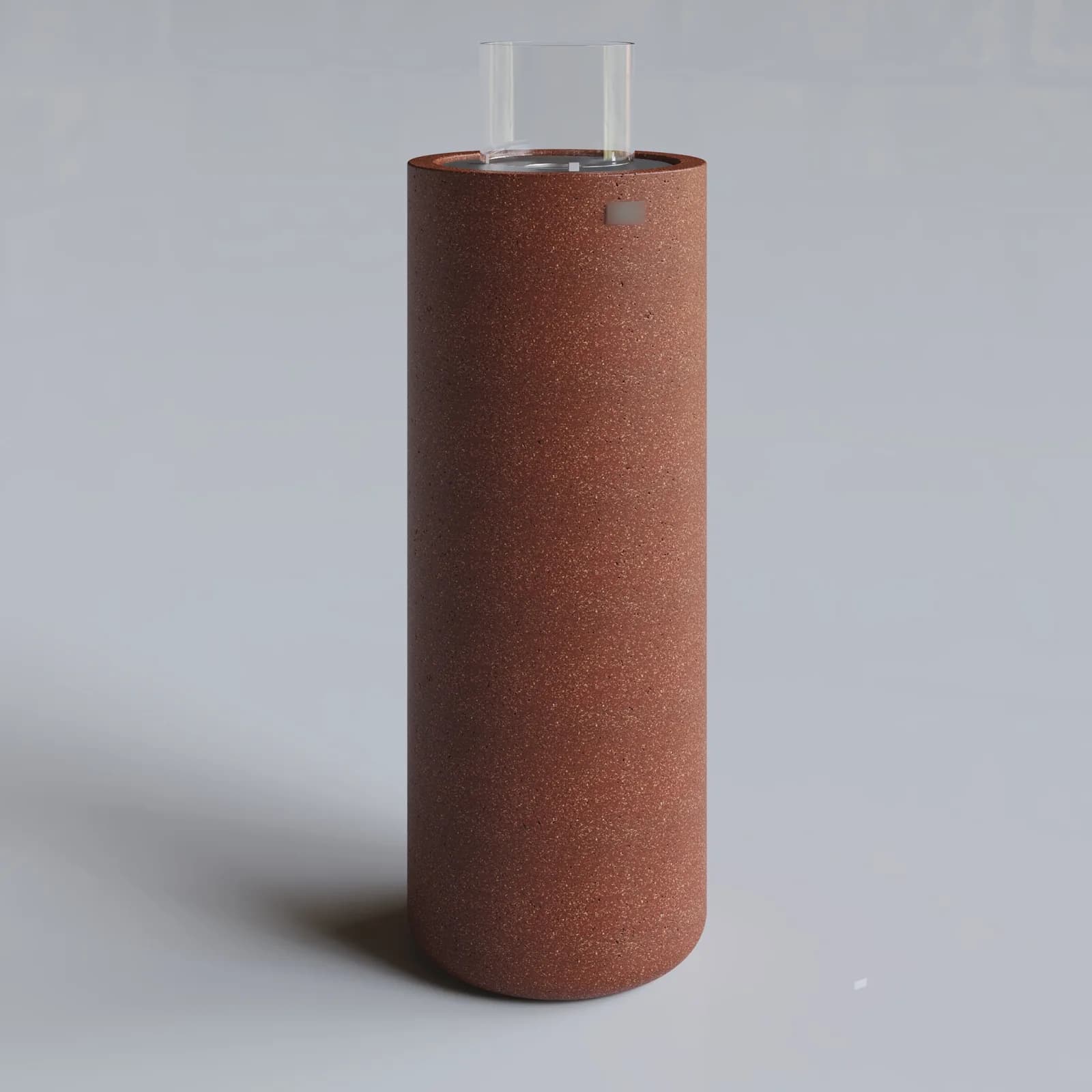 ŞİR Beton Ateş Çukuru Bahçe Şöminesi - Bordo renk, L ölçü