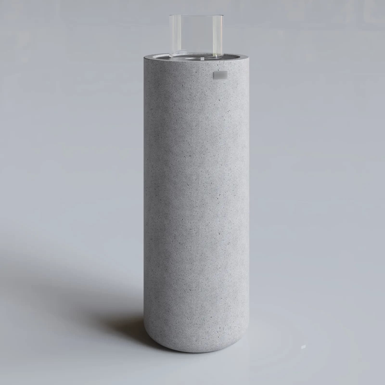 ŞİR Beton Ateş Çukuru Bahçe Şöminesi - Gri renk, L ölçü