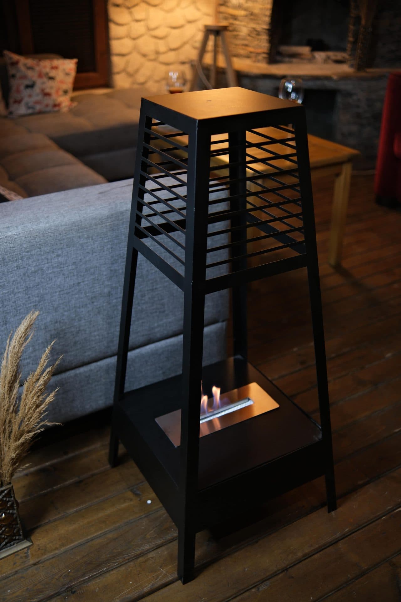 Ayaklı Bahçe Teras Şöminesi Bacasız Bioethanol Şömine