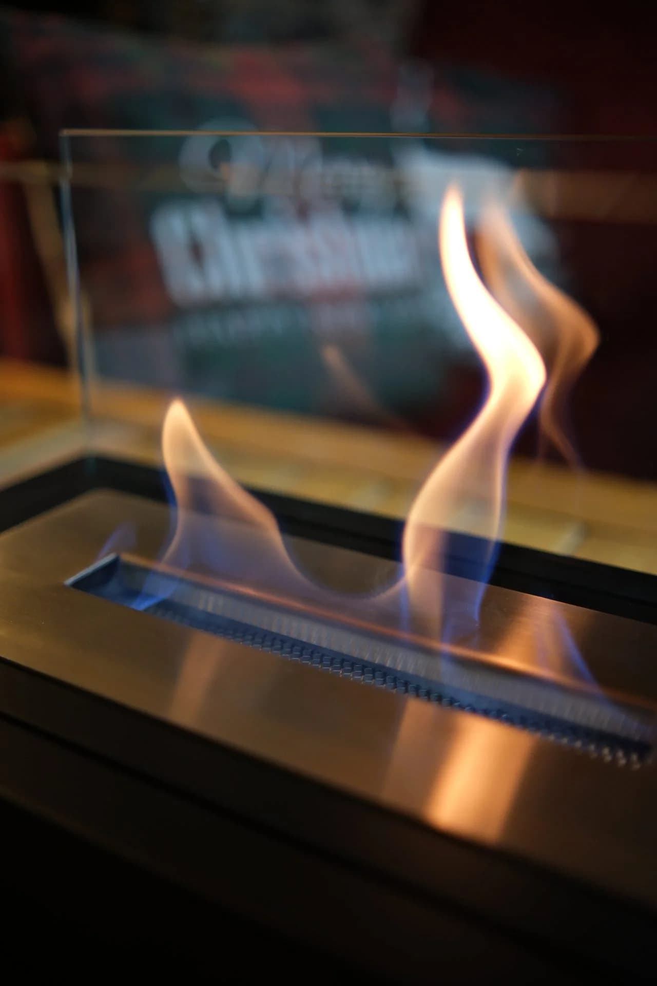 Lüx Dikdörtgen Masaüstü Şömine Siyah Bioethanol Bacasız Şömine Modelleri ve Fiyatları - SS Concept