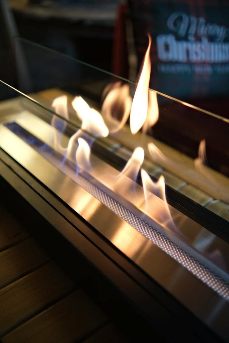 Lüx Büyük Dikdörtgen Masaüstü Şömine Siyah Bioethanol Bacasız Şömine Modelleri ve Fiyatları - SS Concept