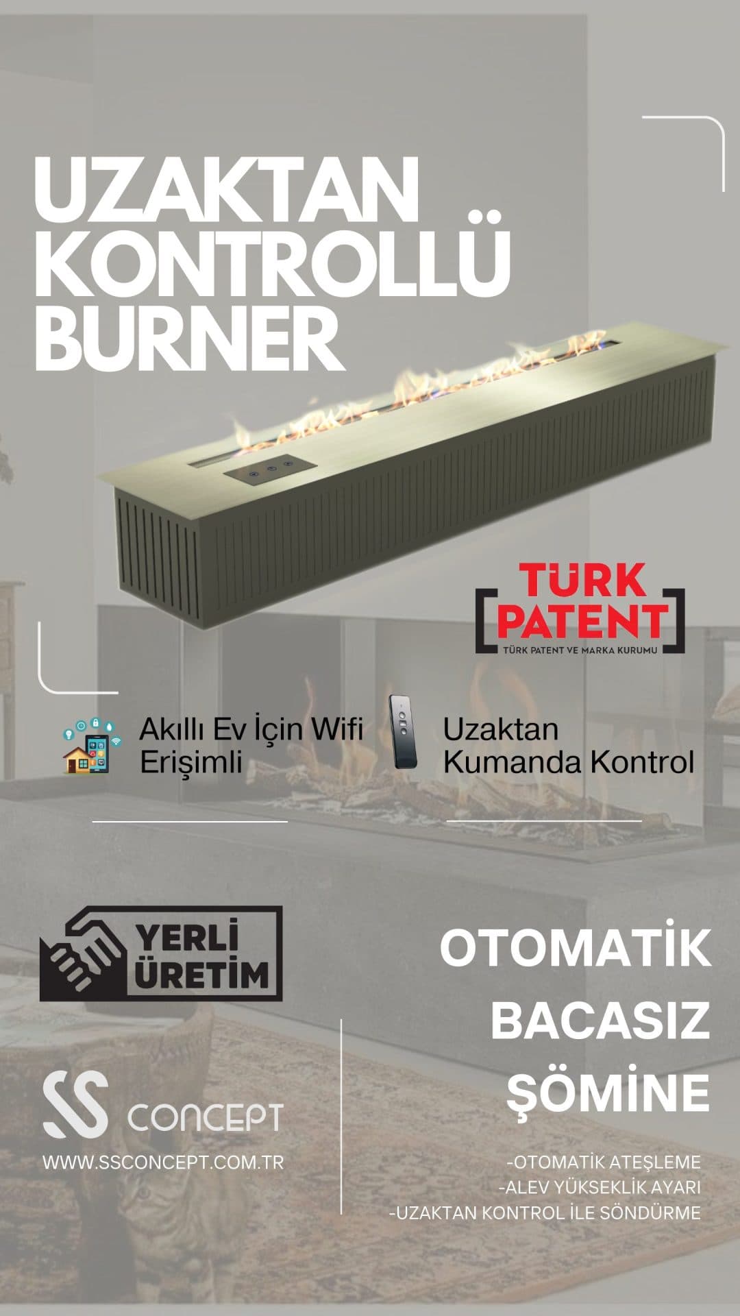 OTOMATİK BİOETHANOL BURNER ŞÖMİNE NEDİR ?