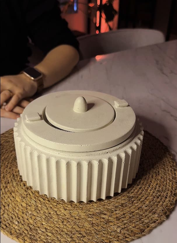 Bohem Masaüstü Beton Şömine Bioethanol Bacasız Şömine Modelleri ve Fiyatları - SS Concept