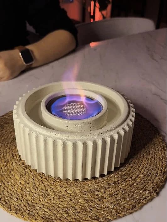Bohem Masaüstü Beton Şömine Bioethanol Bacasız Şömine Modelleri ve Fiyatları - SS Concept