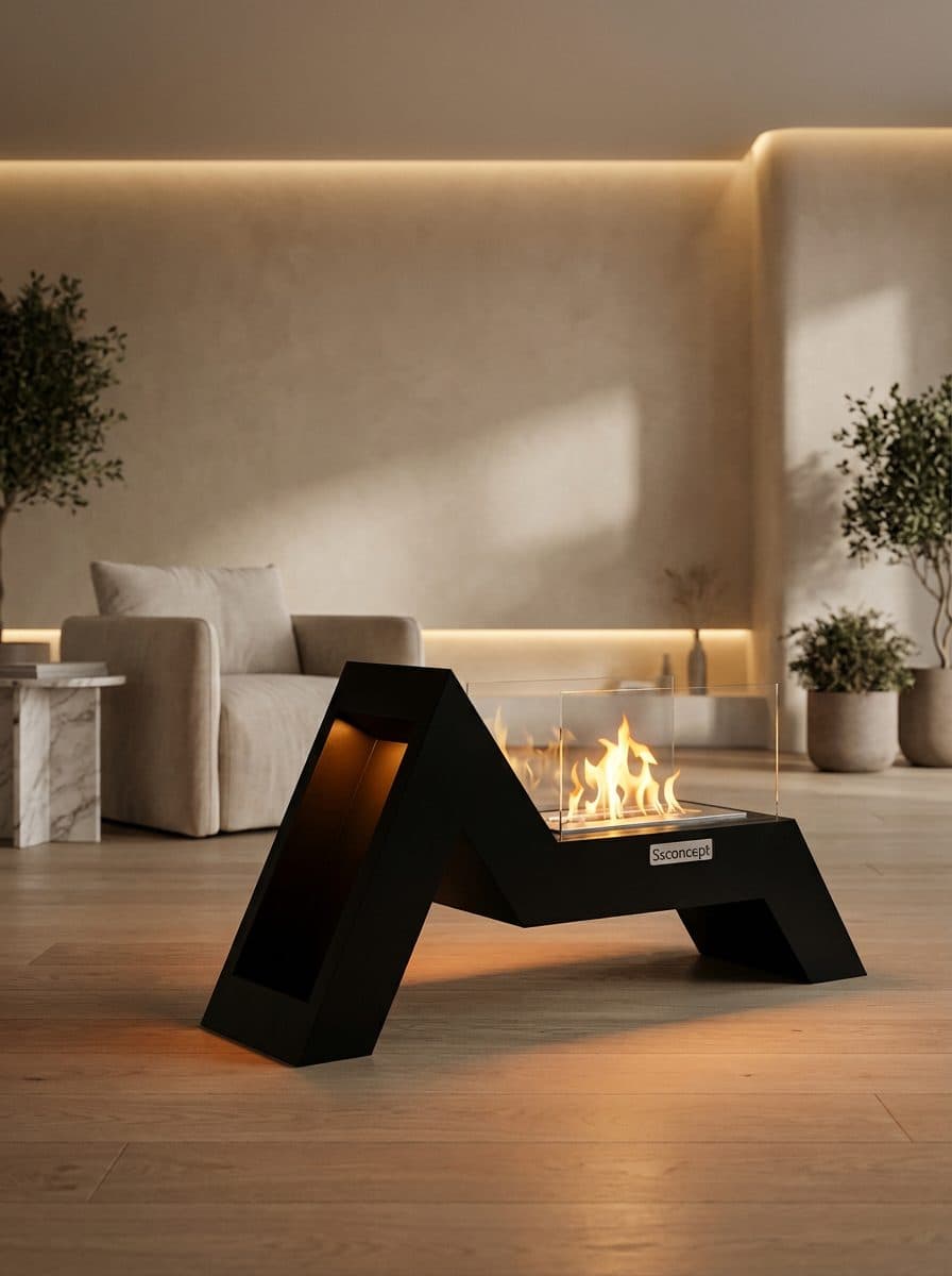 AngelFire Taşınabilir Şömine Bioethanol Bacasız Şömine Modelleri ve Fiyatları - SS Concept