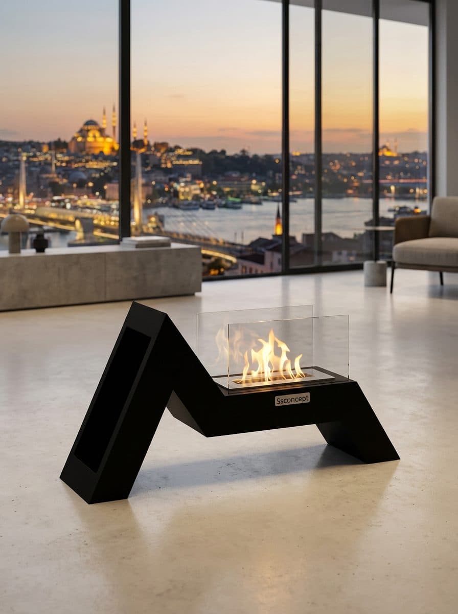 AngelFire Taşınabilir Şömine Bioethanol Bacasız Şömine Modelleri ve Fiyatları - SS Concept