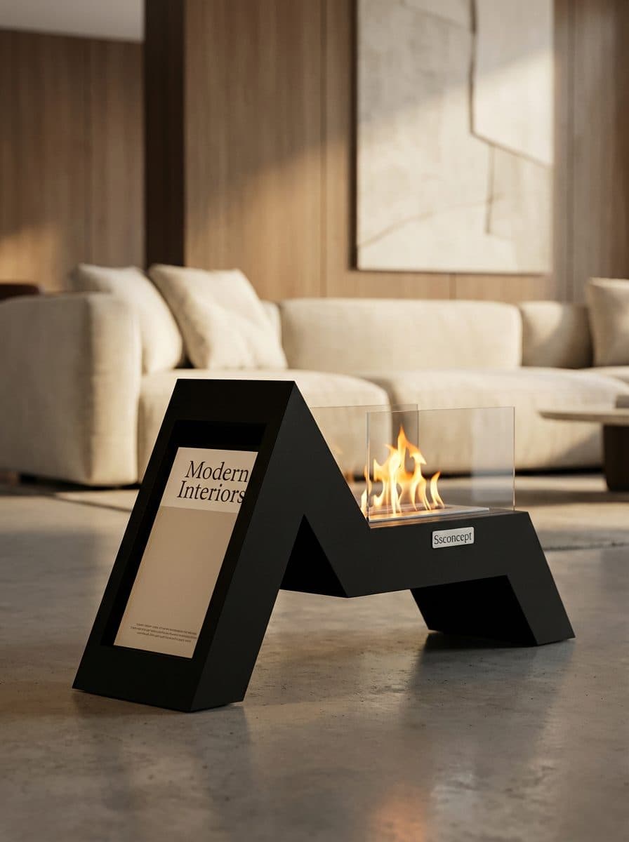 AngelFire Taşınabilir Şömine Bioethanol Bacasız Şömine Modelleri ve Fiyatları - SS Concept