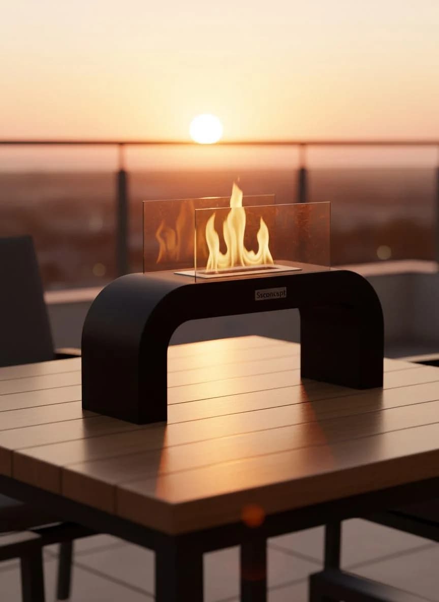 ArcFlame Taşınabilir Şömine Bioethanol Bacasız Şömine Modelleri ve Fiyatları - SS Concept
