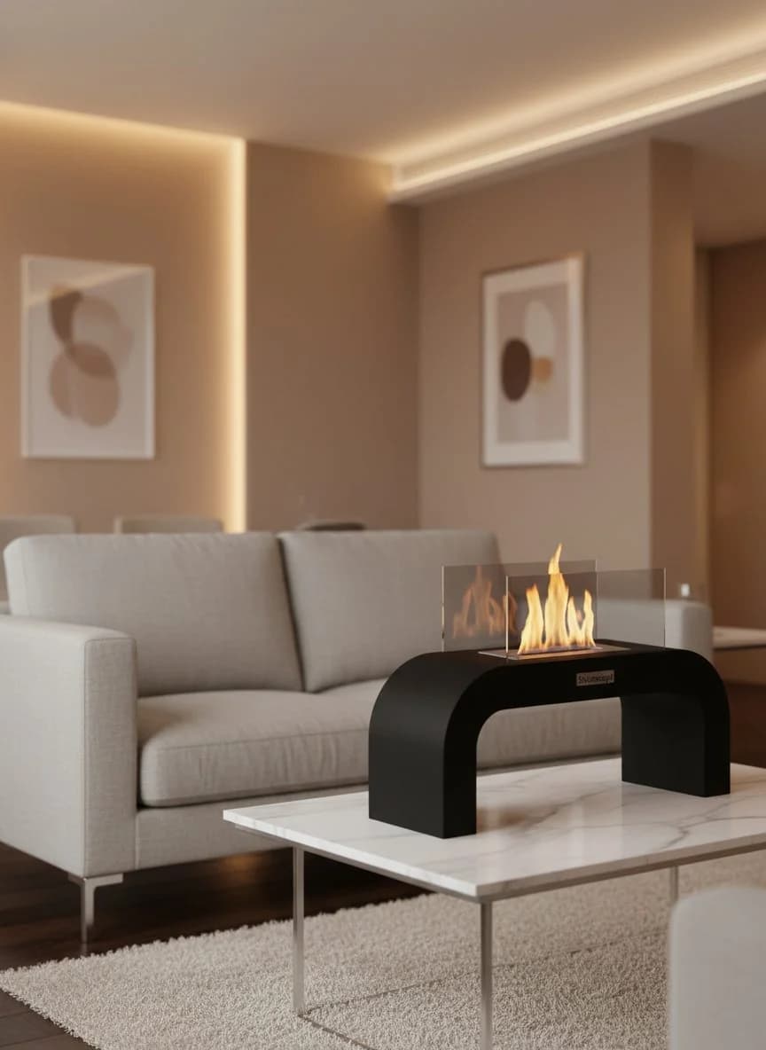 ArcFlame Taşınabilir Şömine Bioethanol Bacasız Şömine Modelleri ve Fiyatları - SS Concept