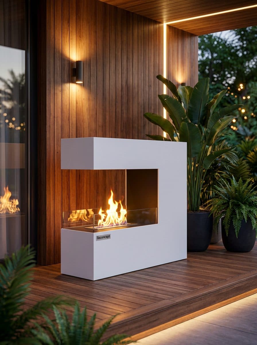 CeraFlame Taşınabilir Şömine (Beyaz) Bioethanol Bacasız Şömine Modelleri ve Fiyatları - SS Concept