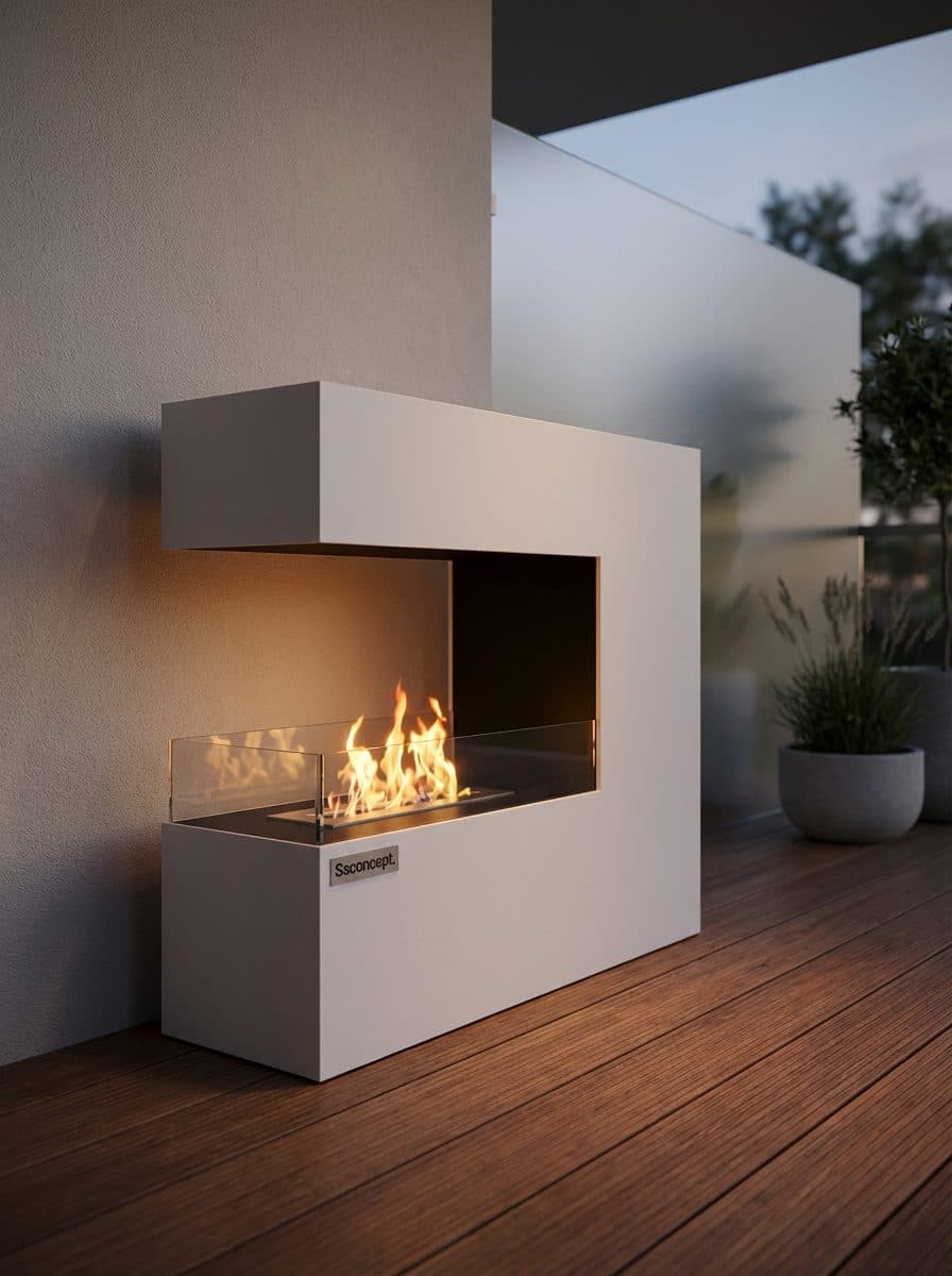 CeraFlame Taşınabilir Şömine (Beyaz) Bioethanol Bacasız Şömine Modelleri ve Fiyatları - SS Concept