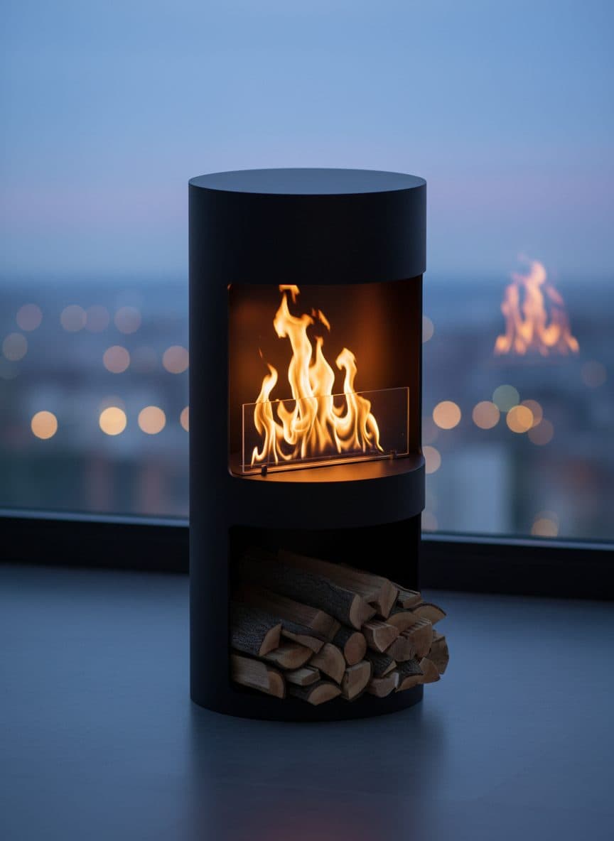 Ember CaskFire Taşınabilir Şömine - Üretici Firma Garantisi