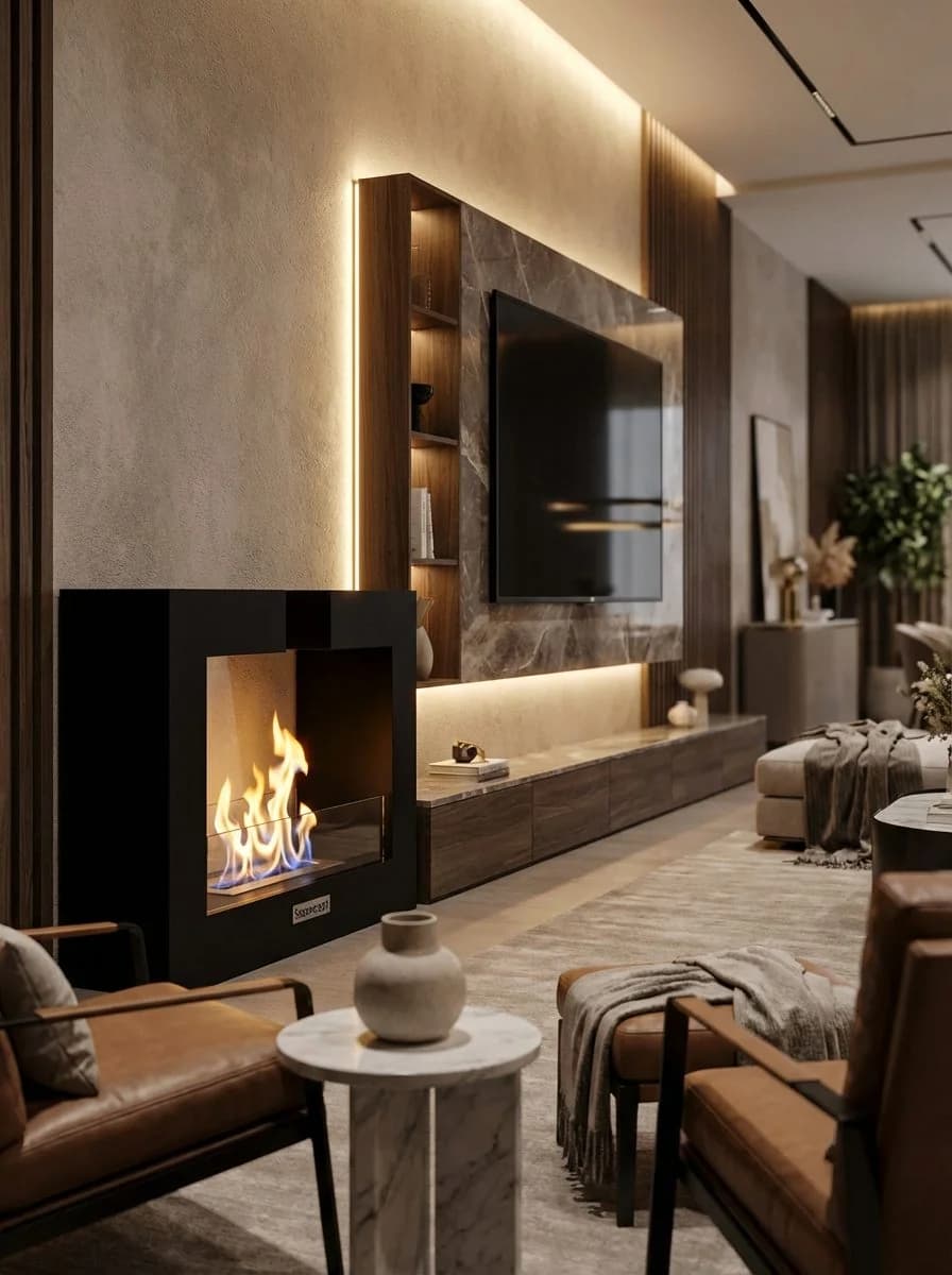 FrameFire Taşınabilir Şömine Bioethanol Bacasız Şömine Modelleri ve Fiyatları - SS Concept