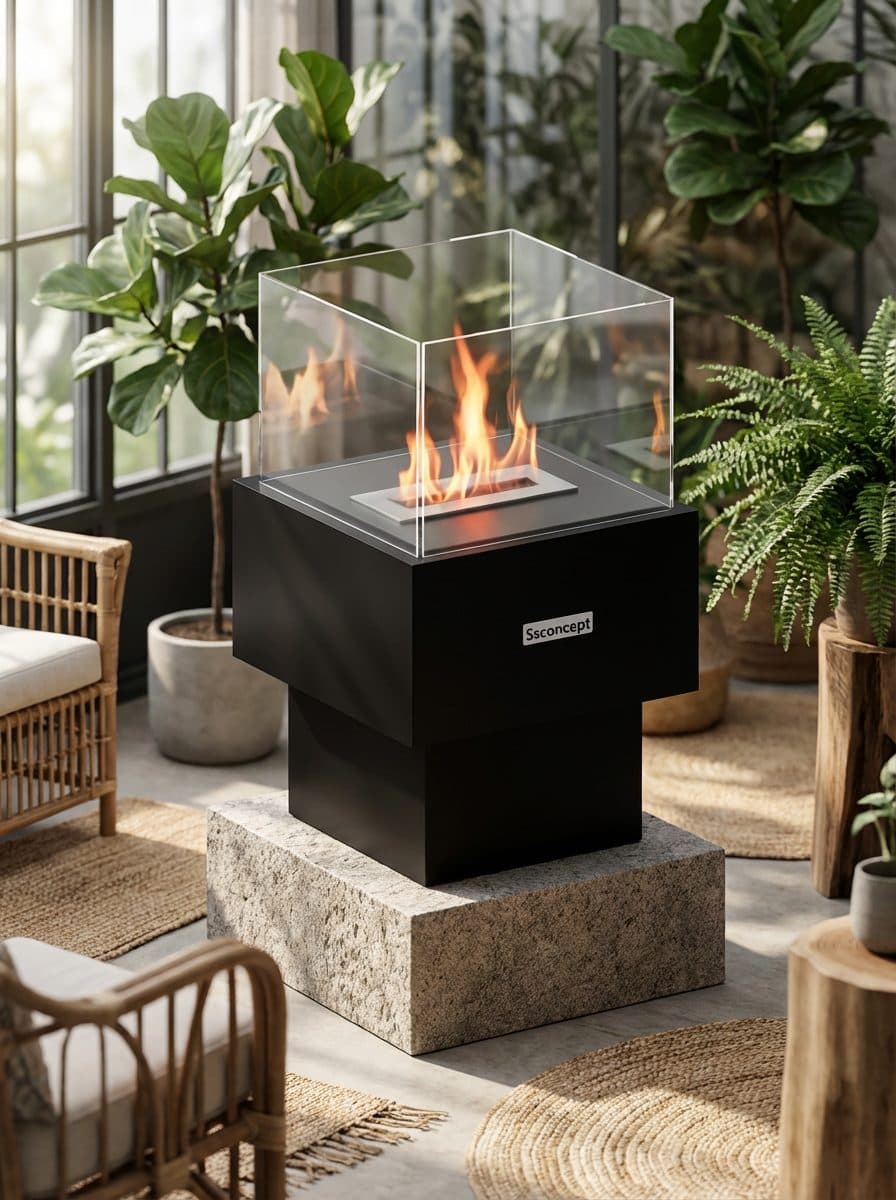 Temple Taşınabilir Şömine Bioethanol Bacasız Şömine Modelleri ve Fiyatları - SS Concept