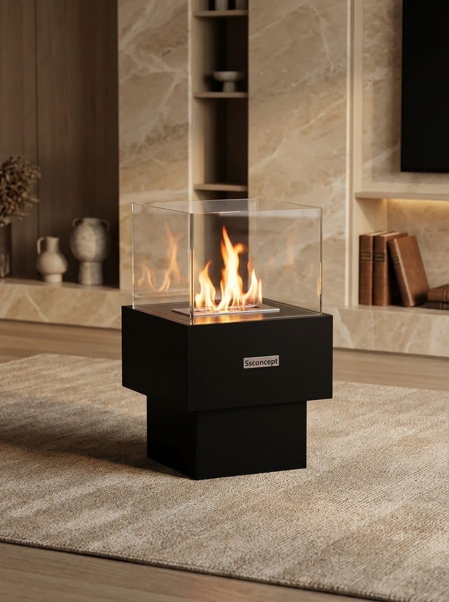 Temple Taşınabilir Şömine Bioethanol Bacasız Şömine Modelleri ve Fiyatları - SS Concept