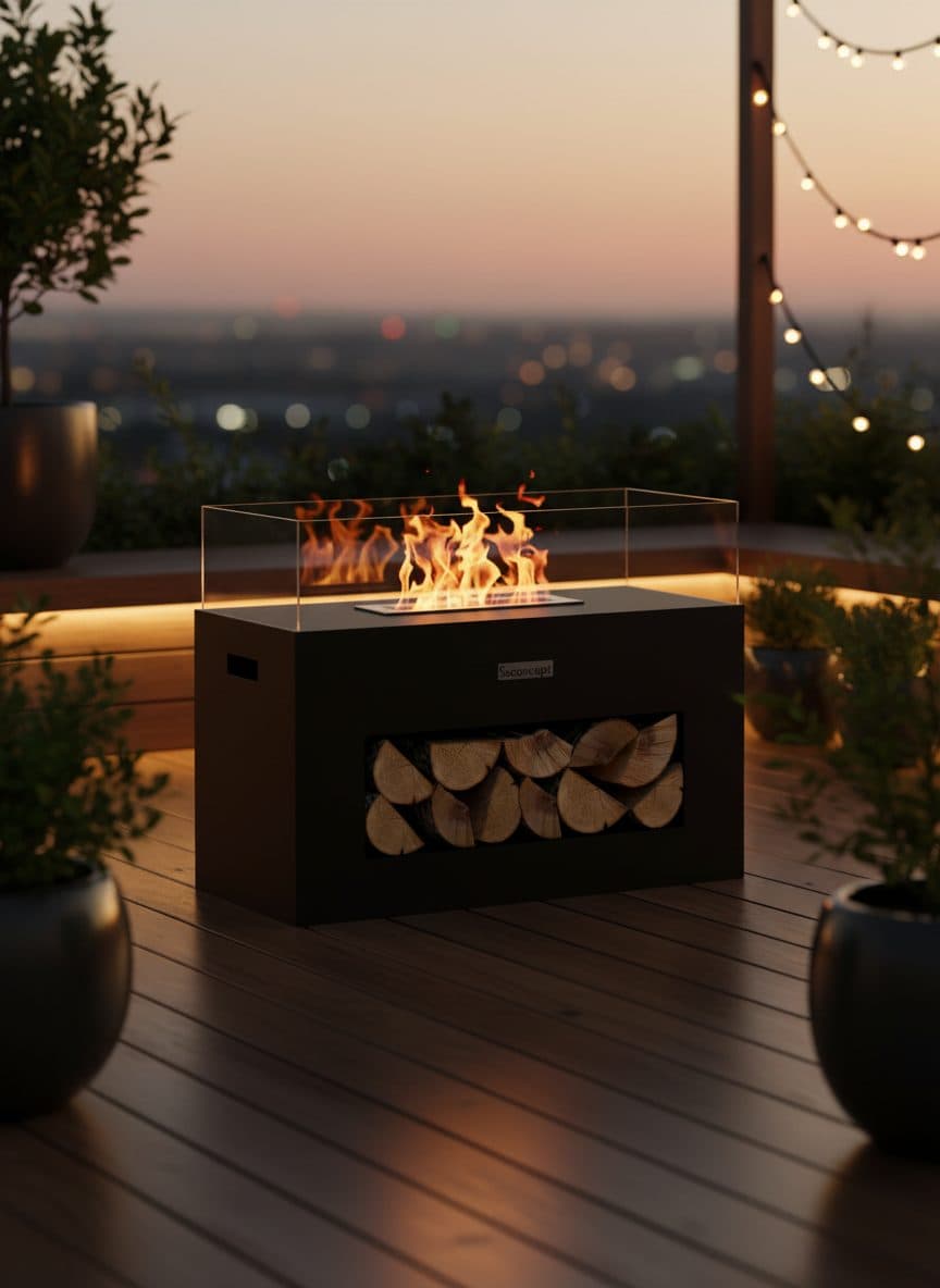 LogHouse Taşınabilir Şömine Bioethanol Bacasız Şömine Modelleri ve Fiyatları - SS Concept