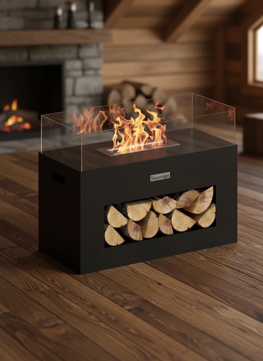 LogHouse Taşınabilir Şömine Bioethanol Bacasız Şömine Modelleri ve Fiyatları - SS Concept