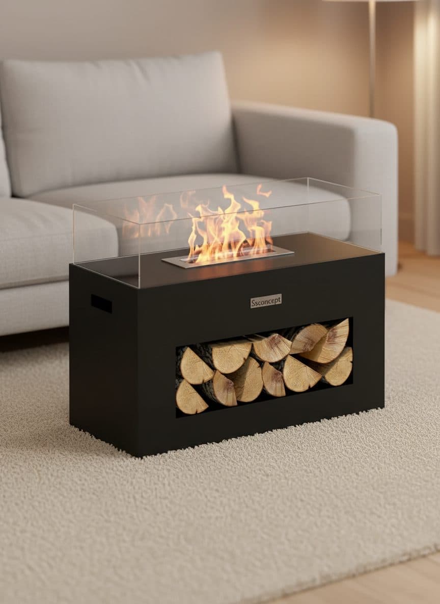 LogHouse Taşınabilir Şömine Bioethanol Bacasız Şömine Modelleri ve Fiyatları - SS Concept