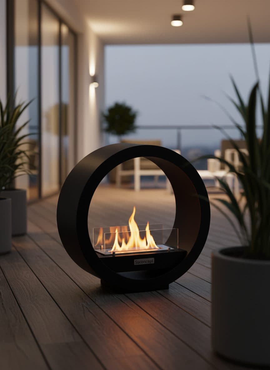 LunaFire Taşınabilir Şömine Bioethanol Bacasız Şömine Modelleri ve Fiyatları - SS Concept