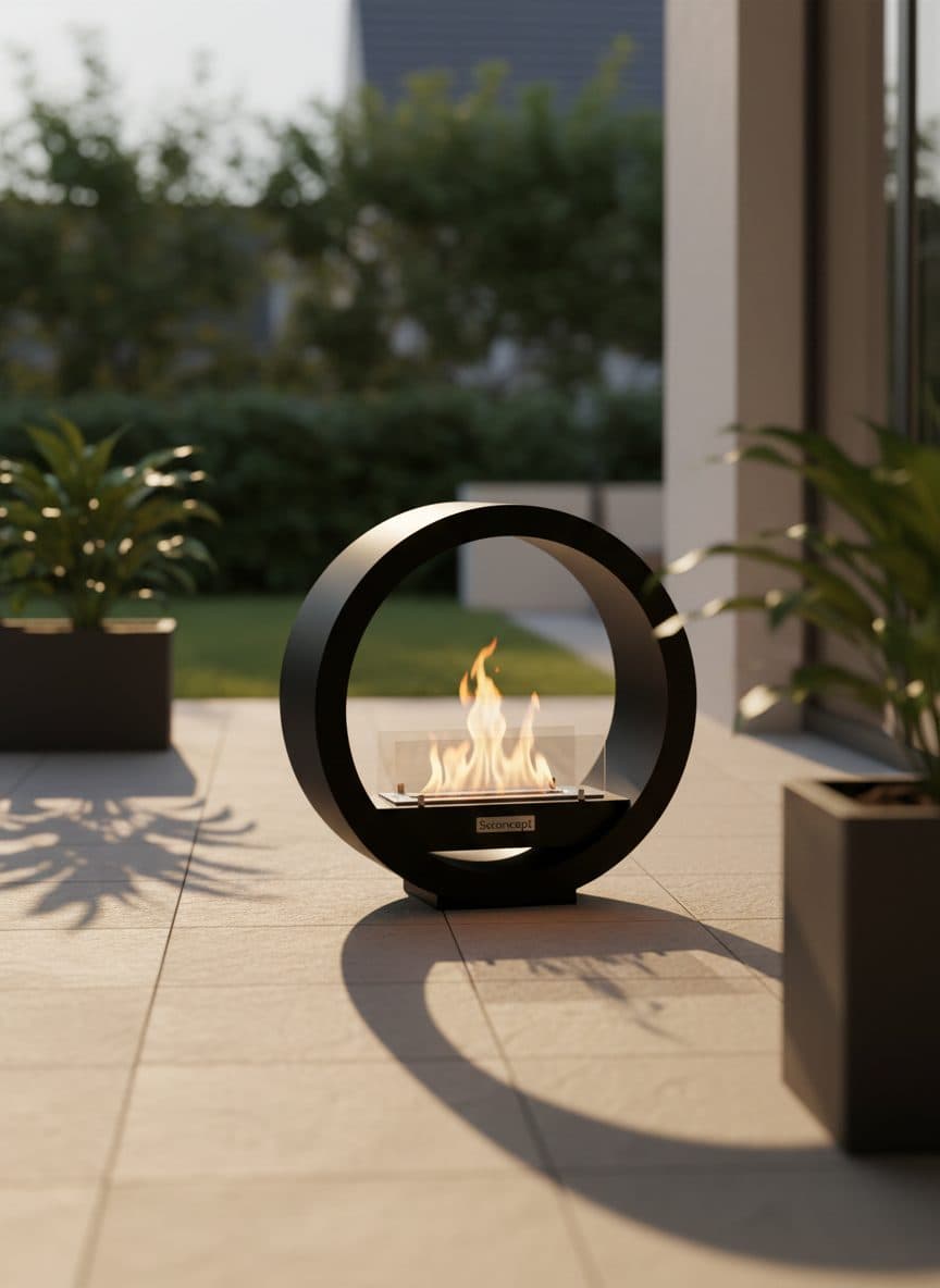 LunaFire Taşınabilir Şömine Bioethanol Bacasız Şömine Modelleri ve Fiyatları - SS Concept