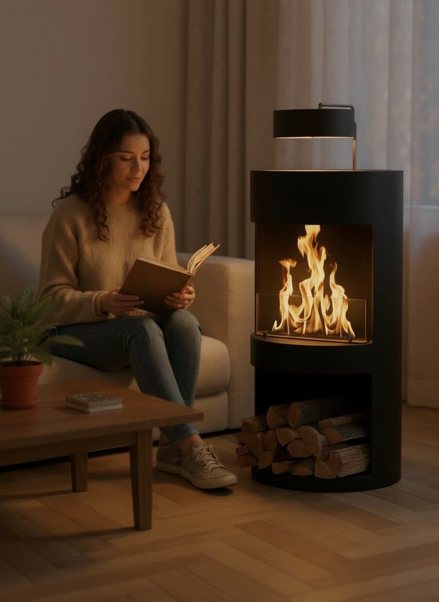 Ember CaskFire Taşınabilir Şömine - Üretici Firma Garantisi