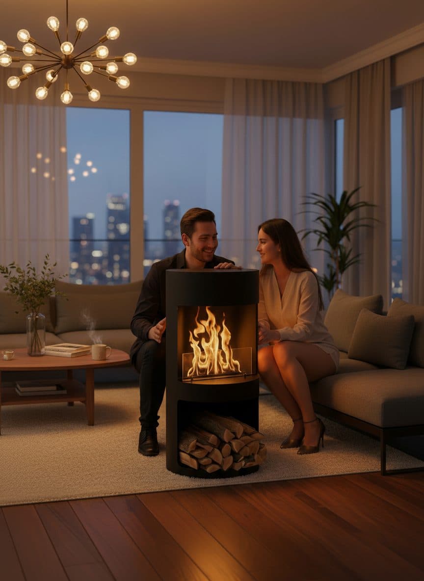 Ember CaskFire Taşınabilir Şömine - Üretici Firma Garantisi