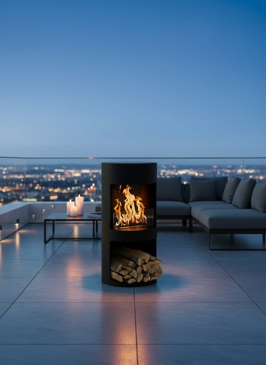 Ember CaskFire Taşınabilir Şömine - Üretici Firma Garantisi