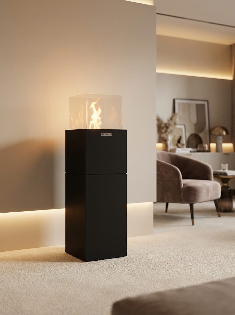 PrimeFire Taşınabilir Şömine Bioethanol Bacasız Şömine Modelleri ve Fiyatları - SS Concept