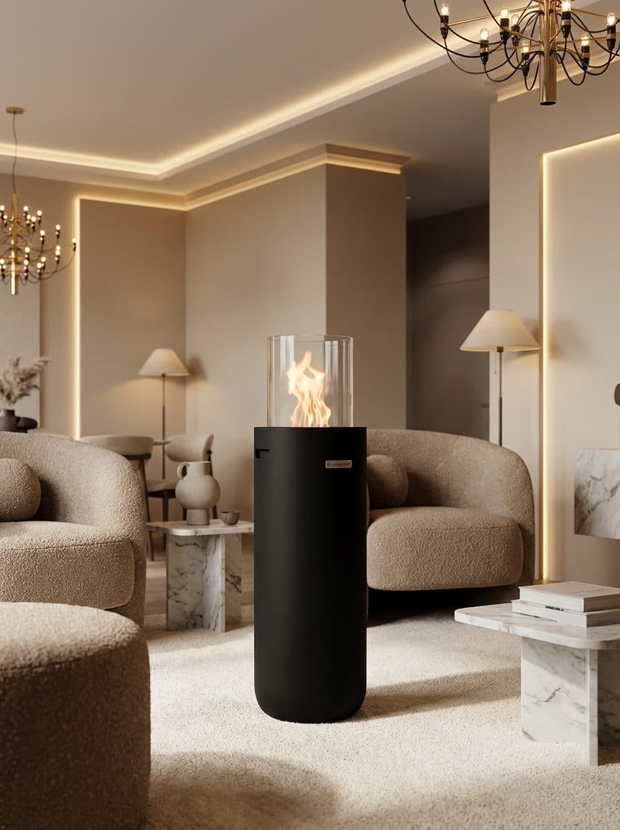 Torch A2 Taşınabilir Şömine Bioethanol Bacasız Şömine Modelleri ve Fiyatları - SS Concept