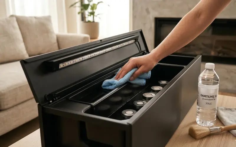 Buharlı şömine kurulum ve bakım detayları