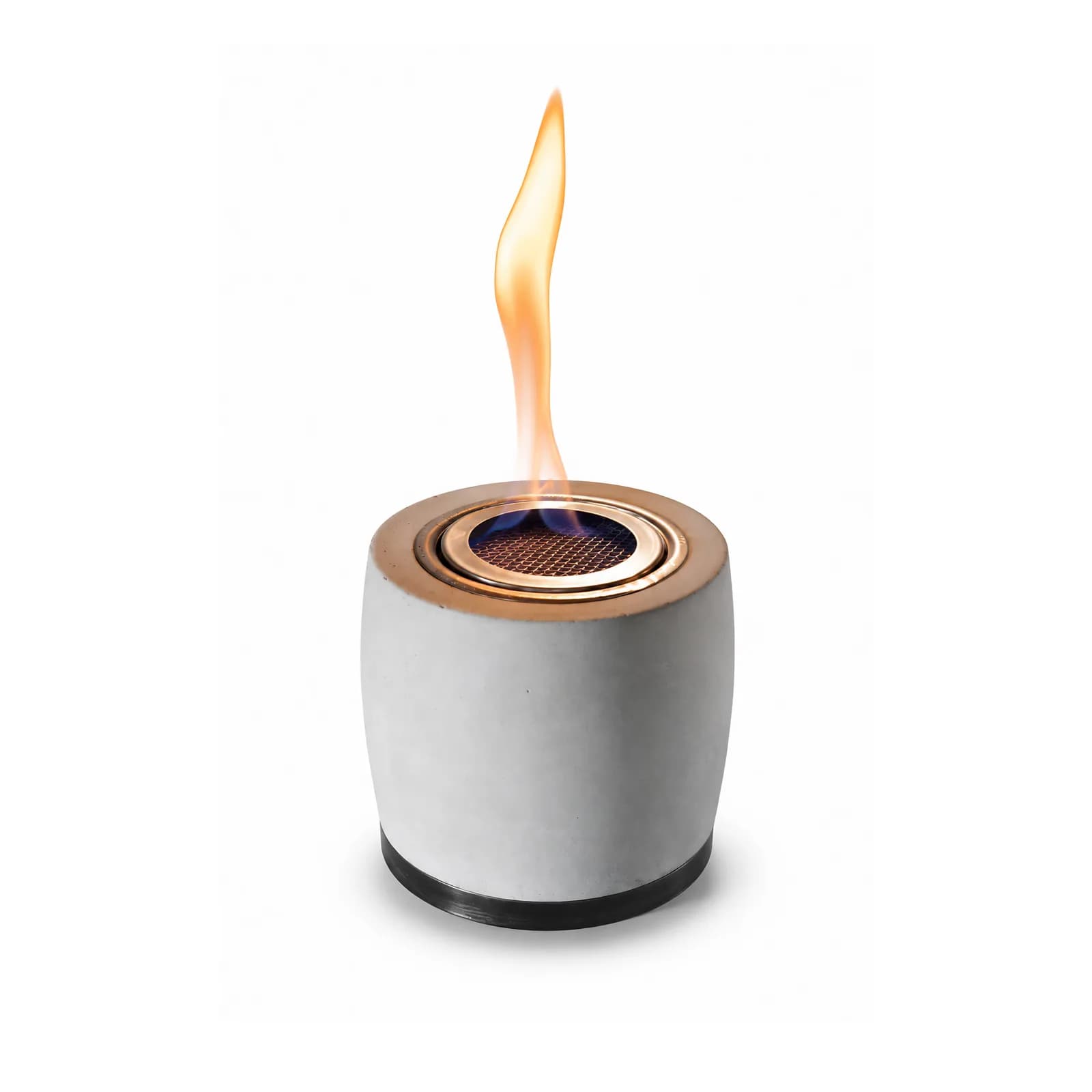 Modern Beton Bioethanol Mini Masaüstü Şömine Gri